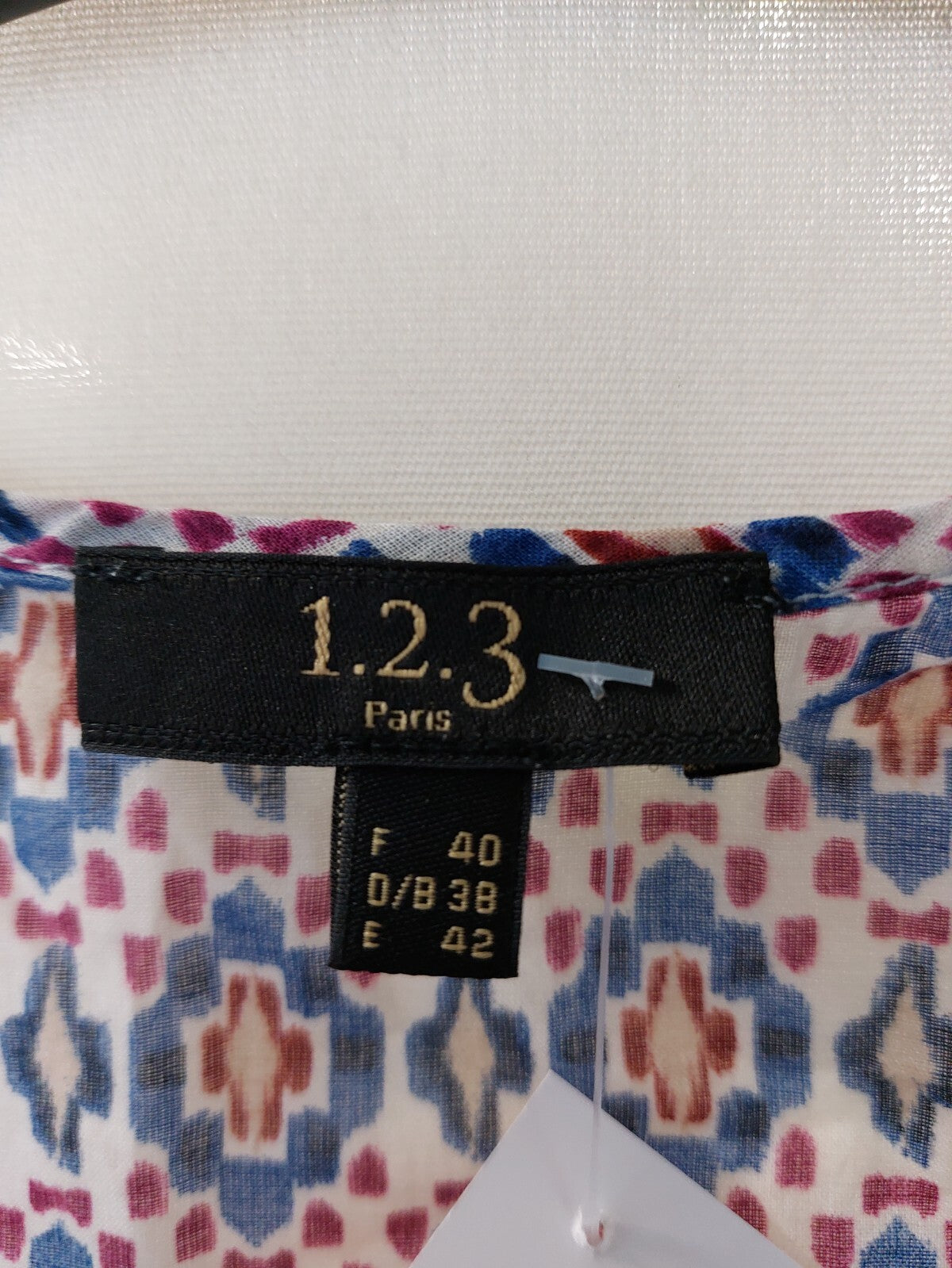 EK3126 Damen Bluse von 1.2.3 Paris, bunt gemustert, Gr.384