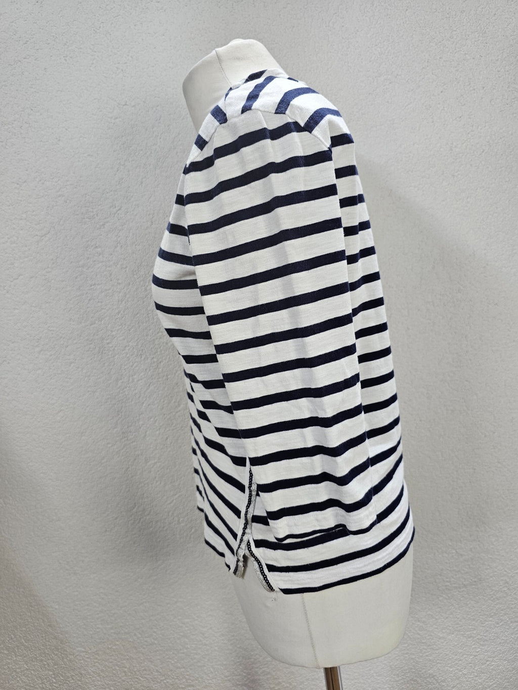 EK1115 Damen Shirt von Woman by Tchibo, weiß/blau gestreift, Gr. 36/384