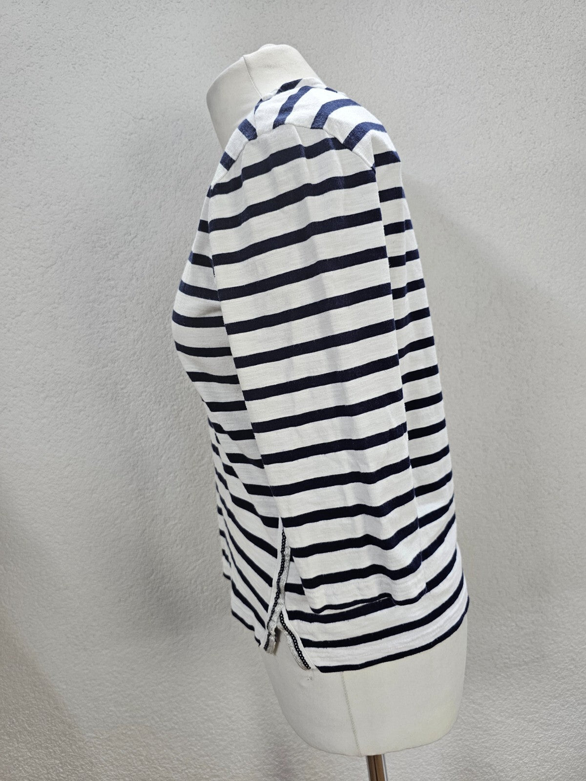 EK1115 Damen Shirt von Woman by Tchibo, weiß/blau gestreift, Gr. 36/384