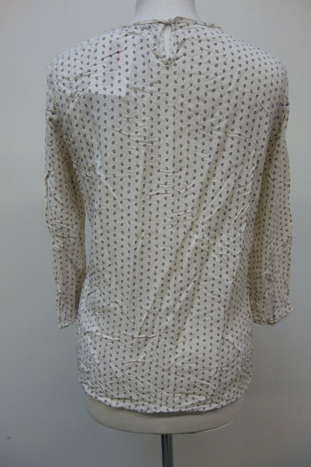 EK1483 Bluse von Marco Polo Gr 38 beige mit Muster4