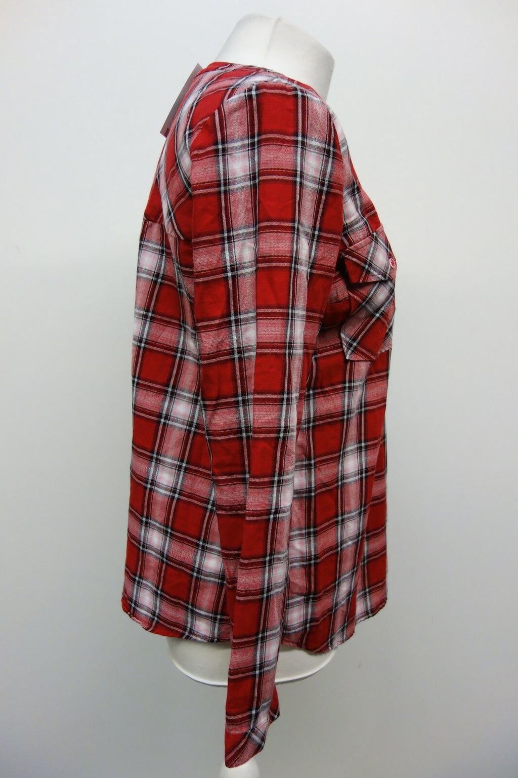 EK0169 Damen Bluse von edc, rot, kariert, S2