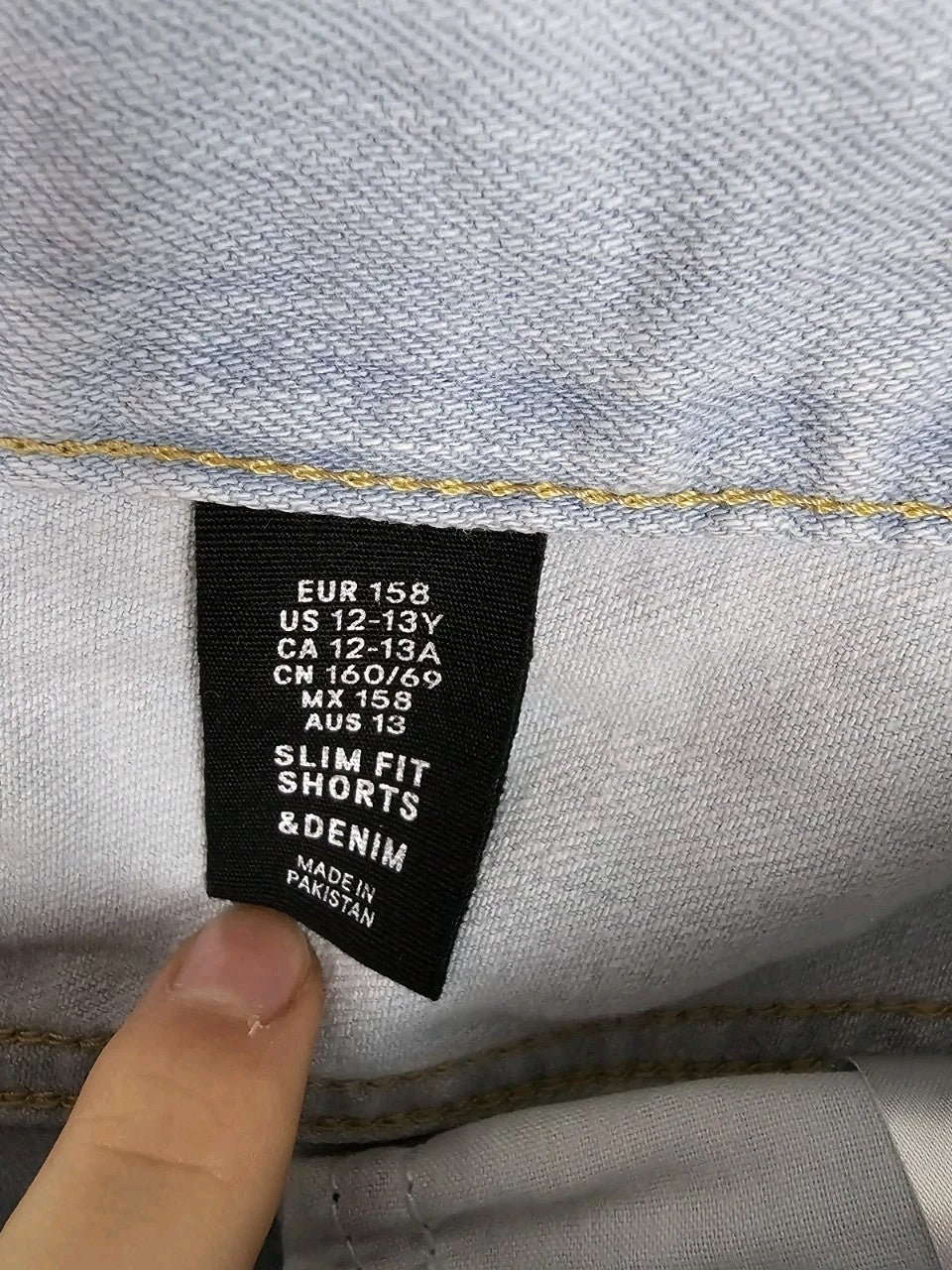 EK10786 Kinder Shorts von H&M, Blau, Gr. 1583