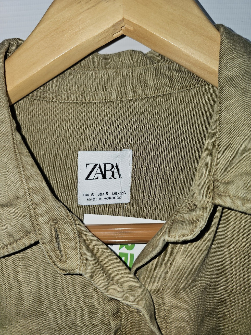 EK7884 Herren Hemd von Zara, Braun, Gr. S2
