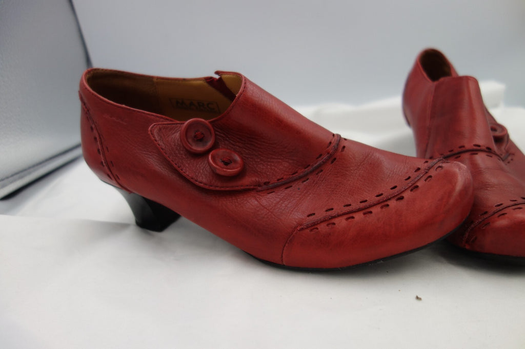 ES484 Rote Lederschuhe von MARC in 37,5 3