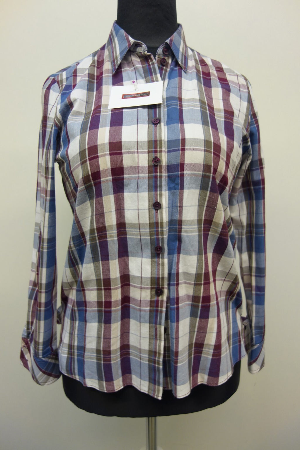 EK3153 Damen Bluse von Erfo, kariert, Gr. 400