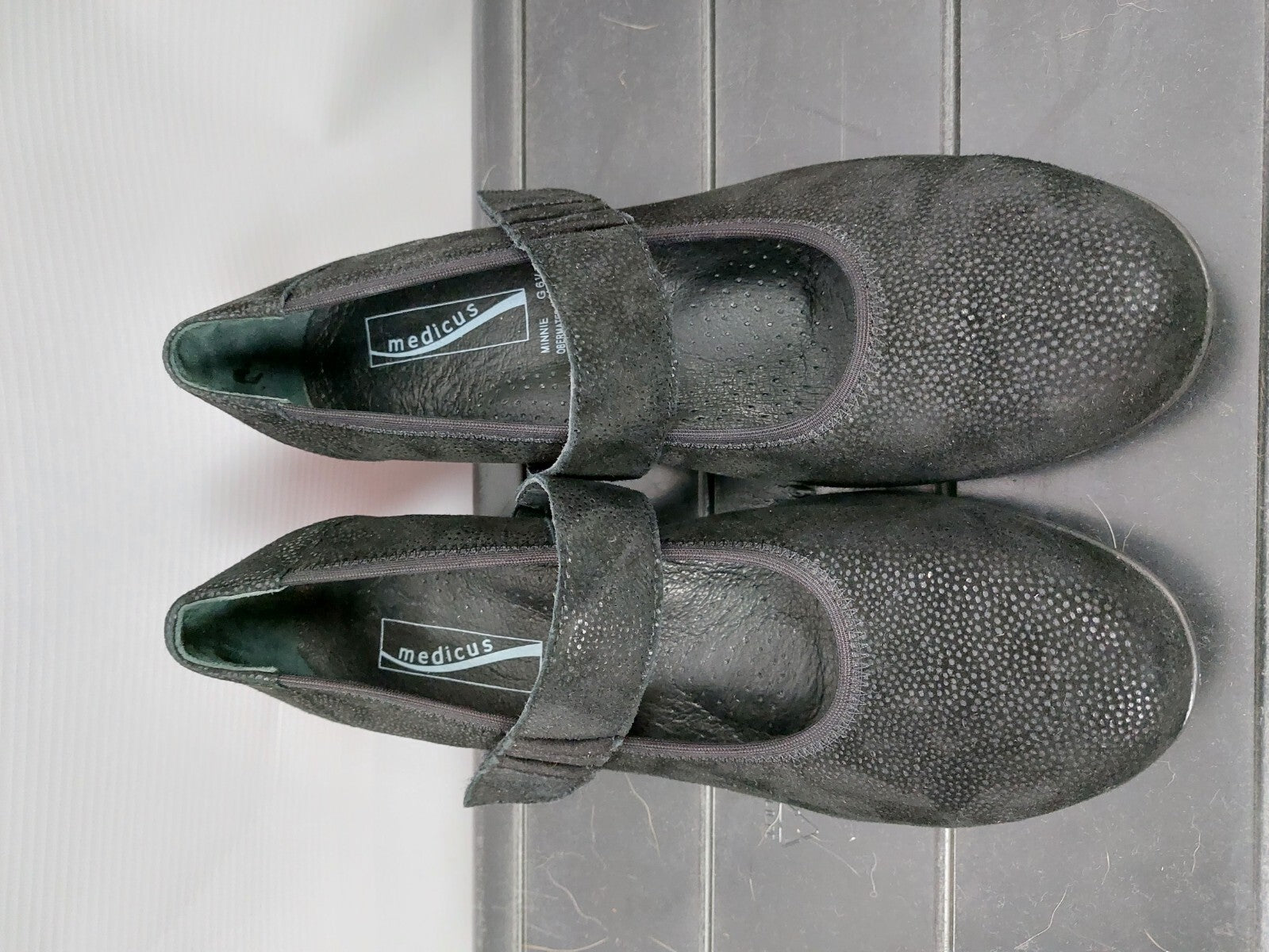 ES0173 flache Pumps von Medicus, schwarz, Gr. 6,51