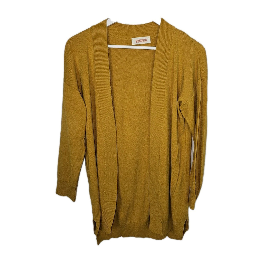 EK9119 Damen Strickjacke von Kontatto, gelb, Gr.M0