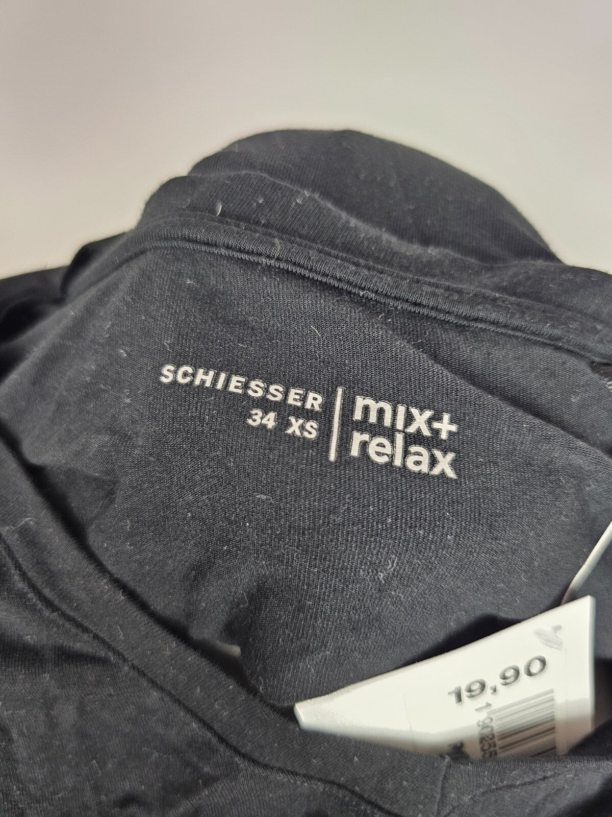 EK5677 Damen Langarmshirt von Schiesser, schwarz, Gr. XS3