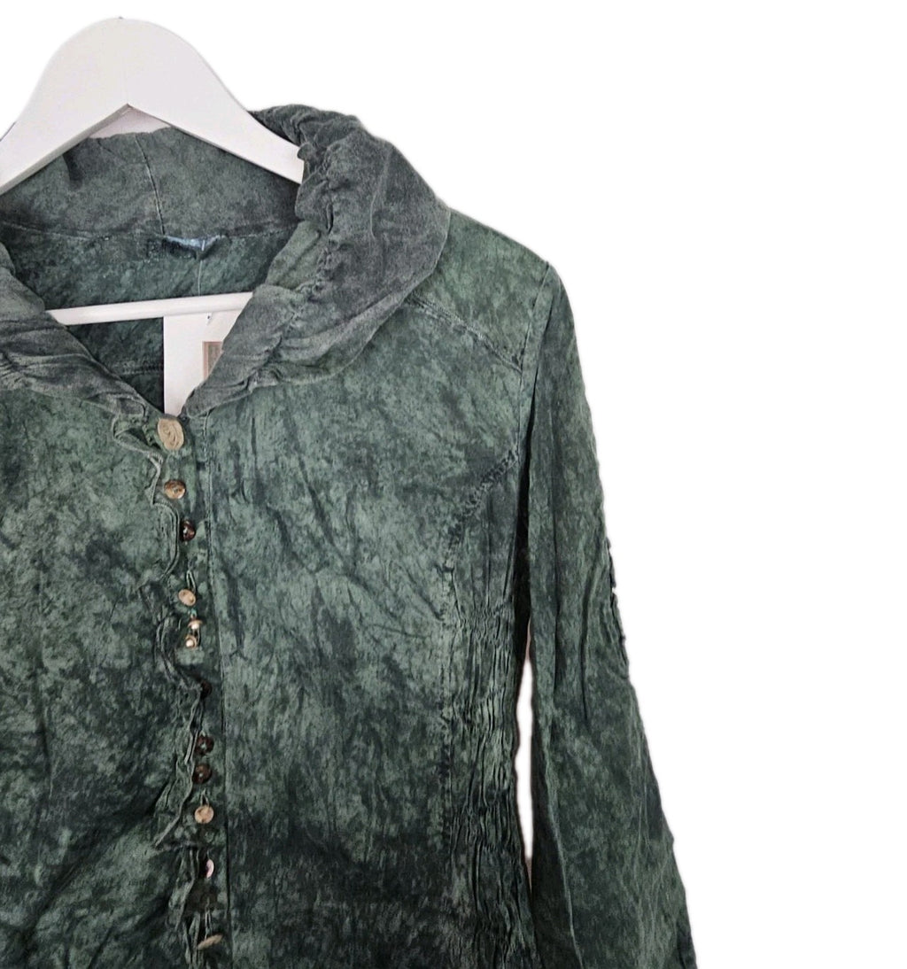 EK9619 Damen Bluse von Bottega, grün, Gr.S3