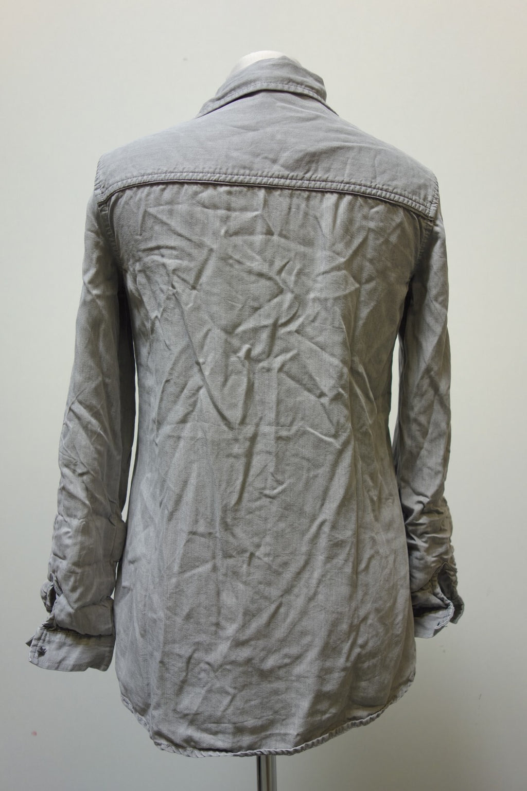 EK1116 Damen Bluse von Zara Basic, grau, Gr. XS4