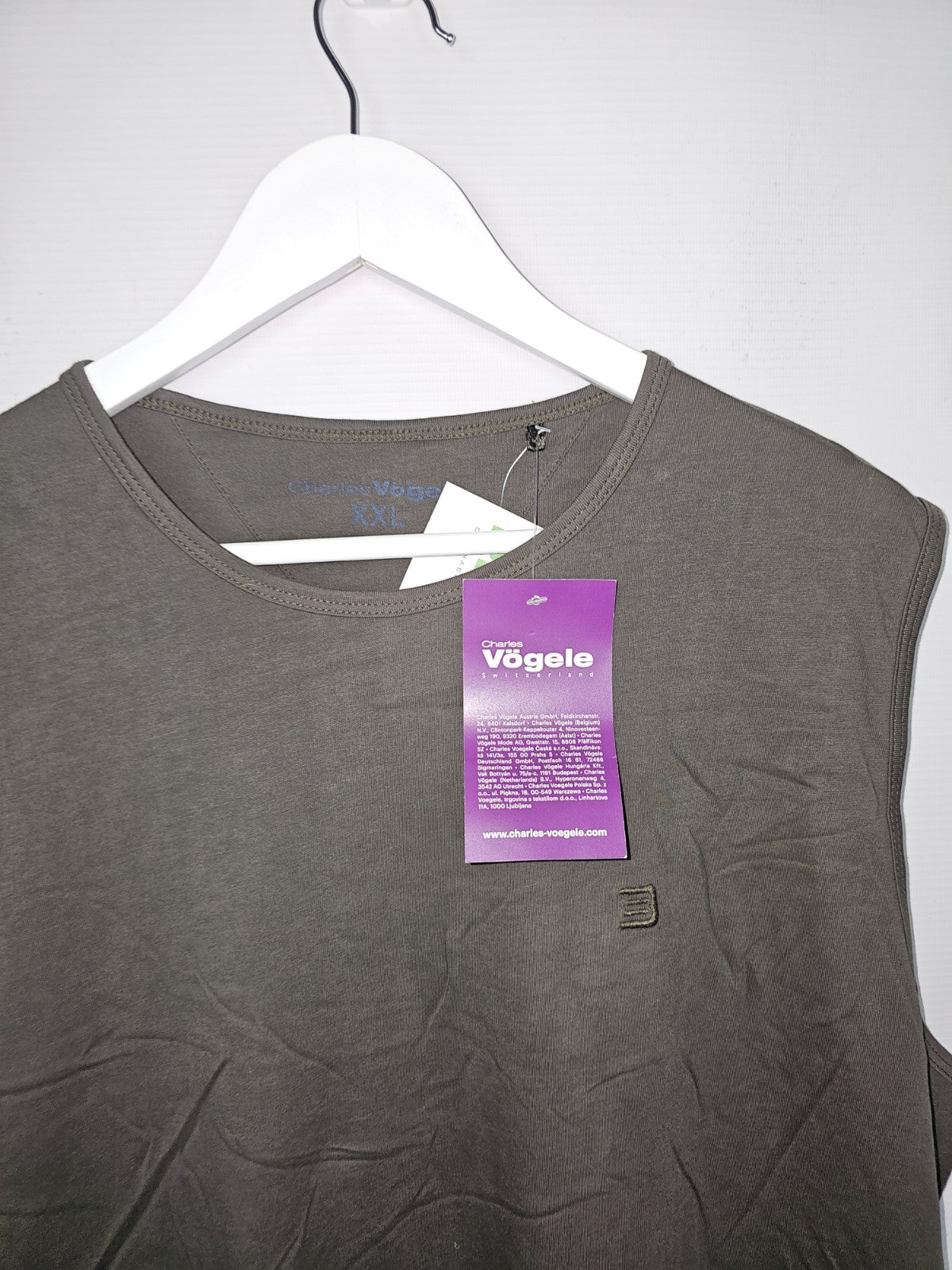 EK8849 Herren Muskelshirt von Charles Vögele, Grün, Gr. XXL1