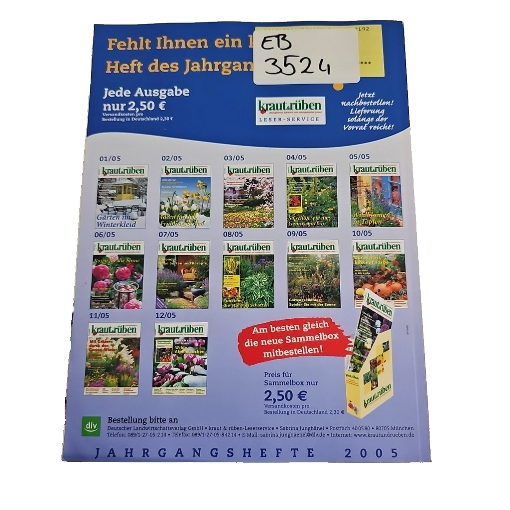 EB3524 Kraut und Rüben, 10/2006, biologisches Gärtnern und naturgemäßes Leben1