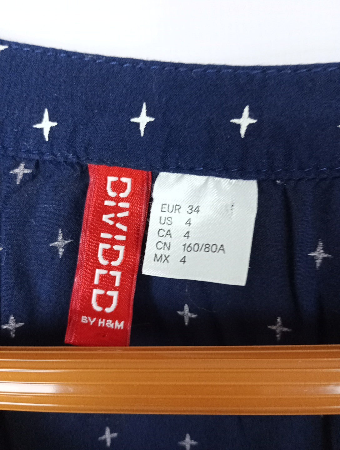 EK8506 Damenbluse H&M Gr 34 Farbe Dunkel Blau1