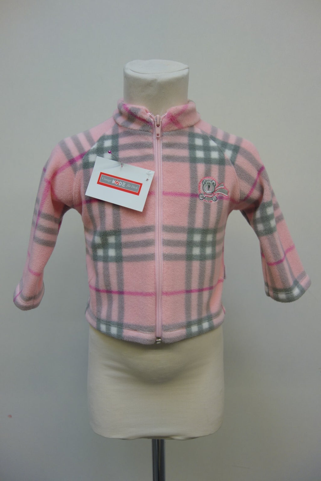 EK3593 Mädchen Fleecejacke von Stummer, rosa/grau, Gr. 740