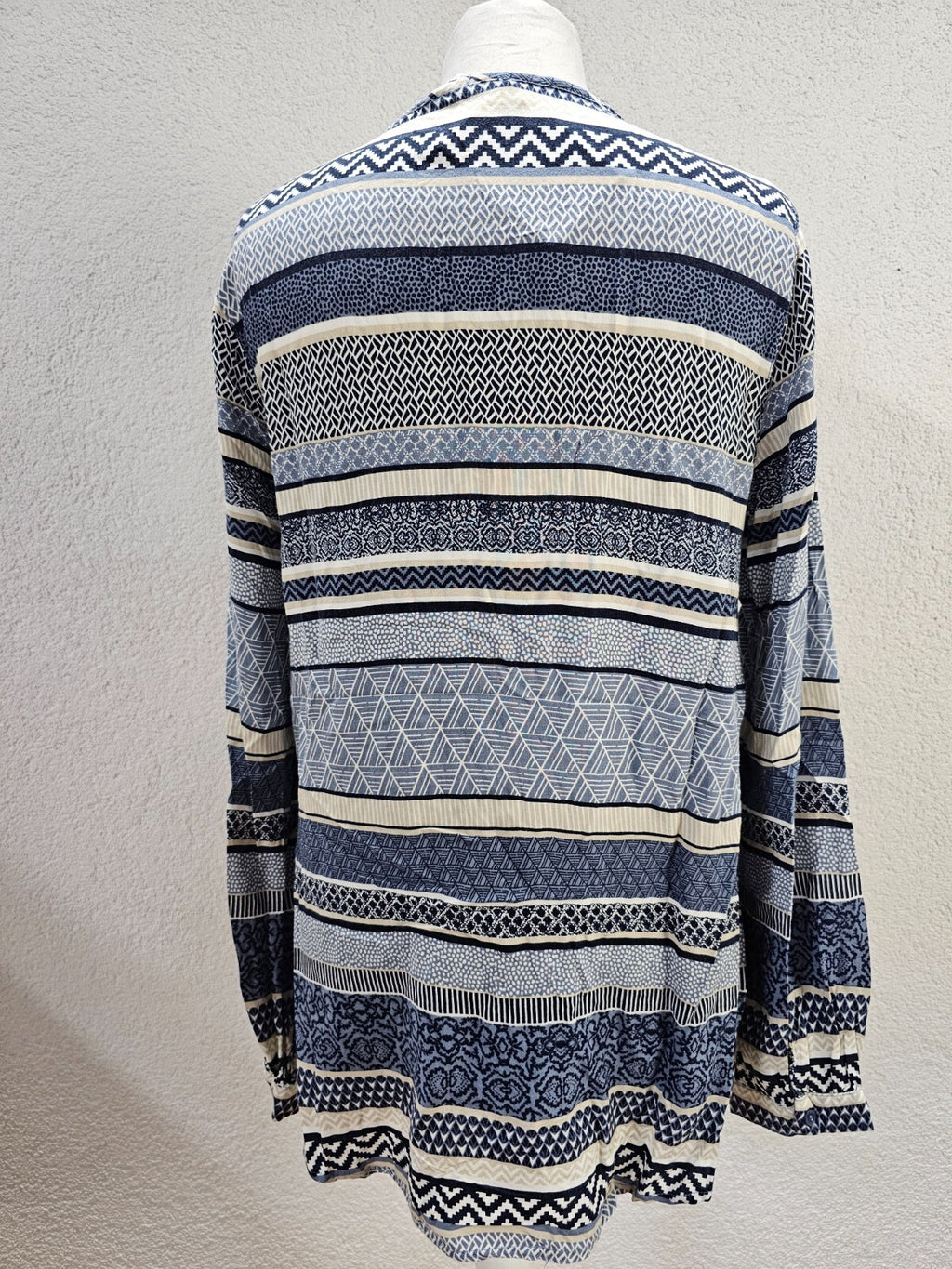 EK5782 Damen Bluse von Gina Benotti, blau/beige/weiß, Gr. M (40/42)5