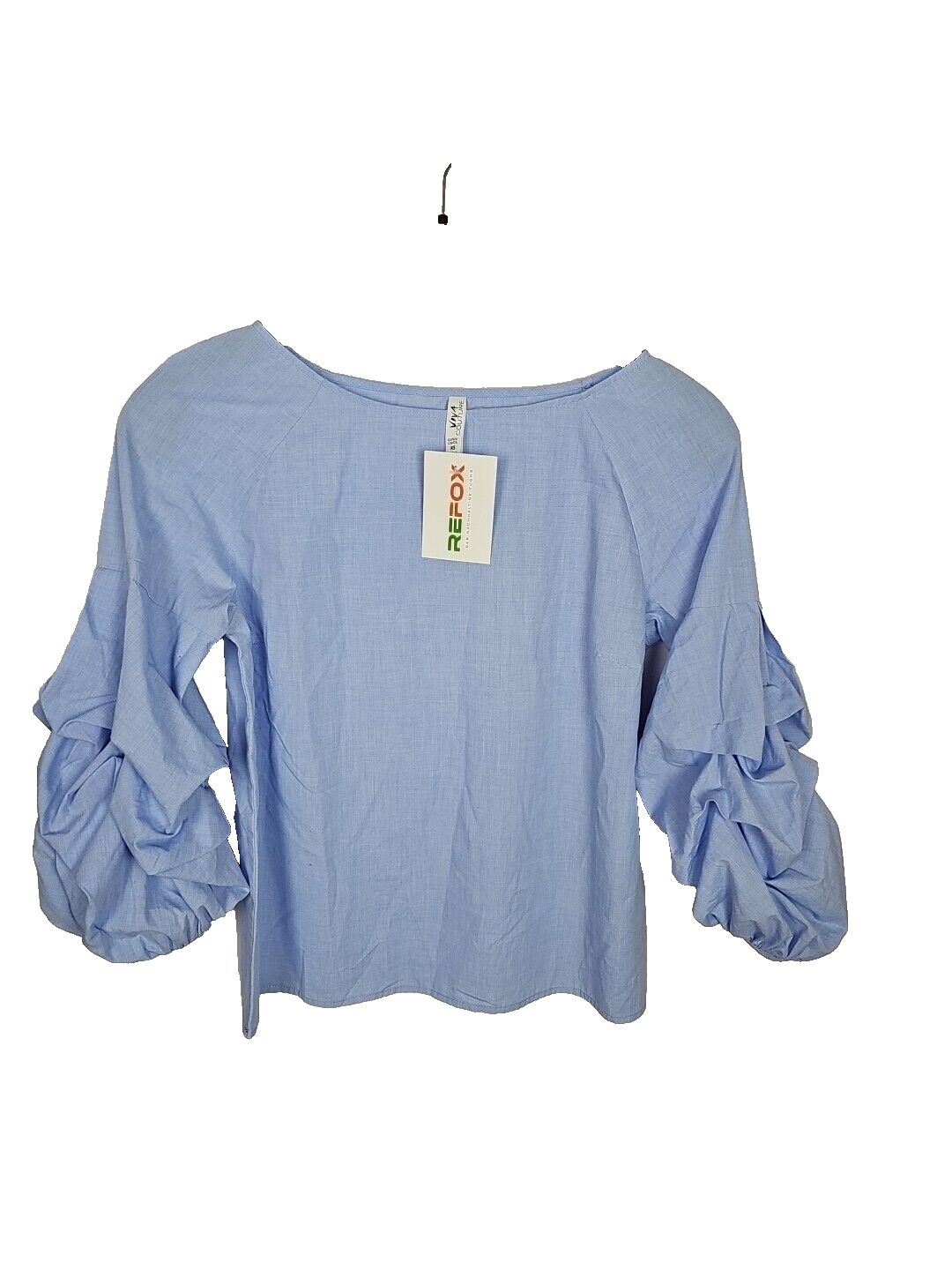 EK 1469 Bluse Viva Couture Gr XS Hellblau0