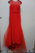 EK2332 Damen Kleid von Dayi Butik, Gr. 40 rot0