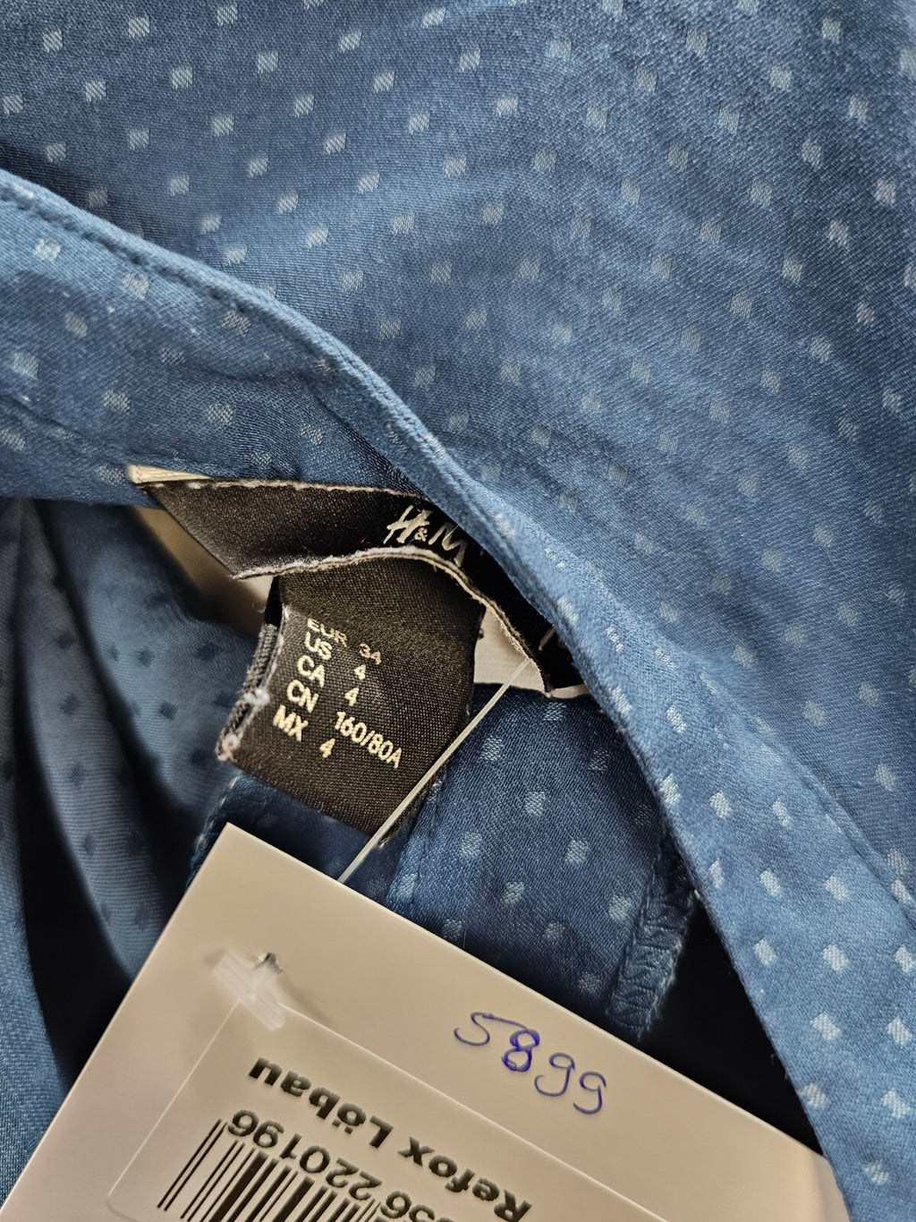 EK5899 Damen Bluse von H&M, petrol, Gr. 345