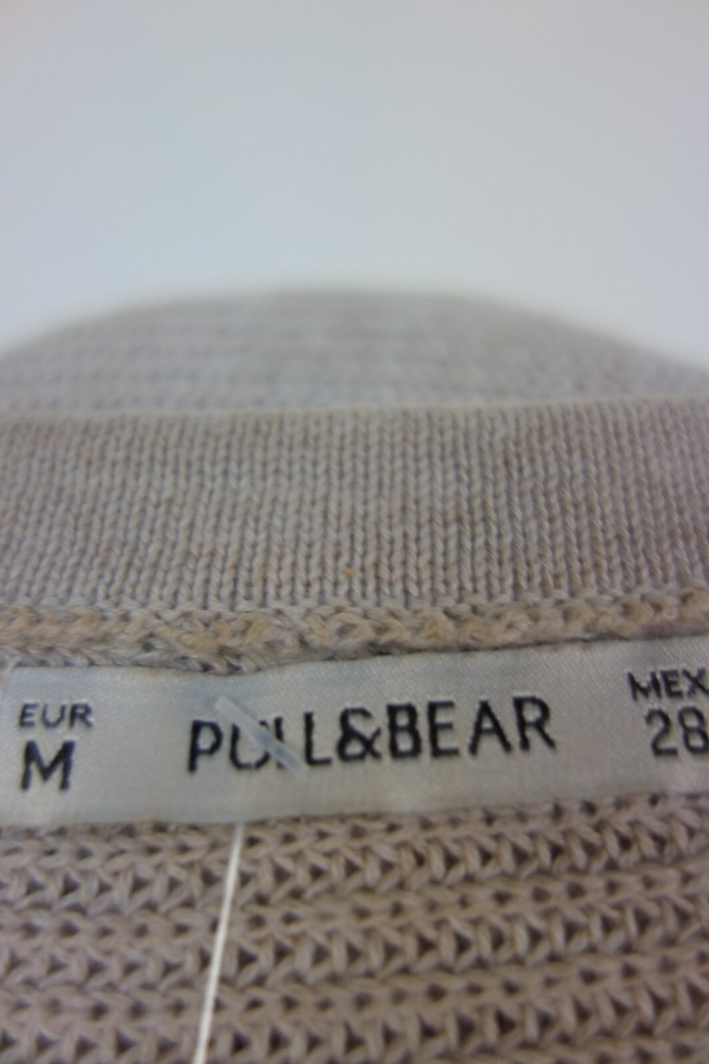 EK0788 Damen Oversize Strickjacke von Pull&Bear, beige, Gr. M4