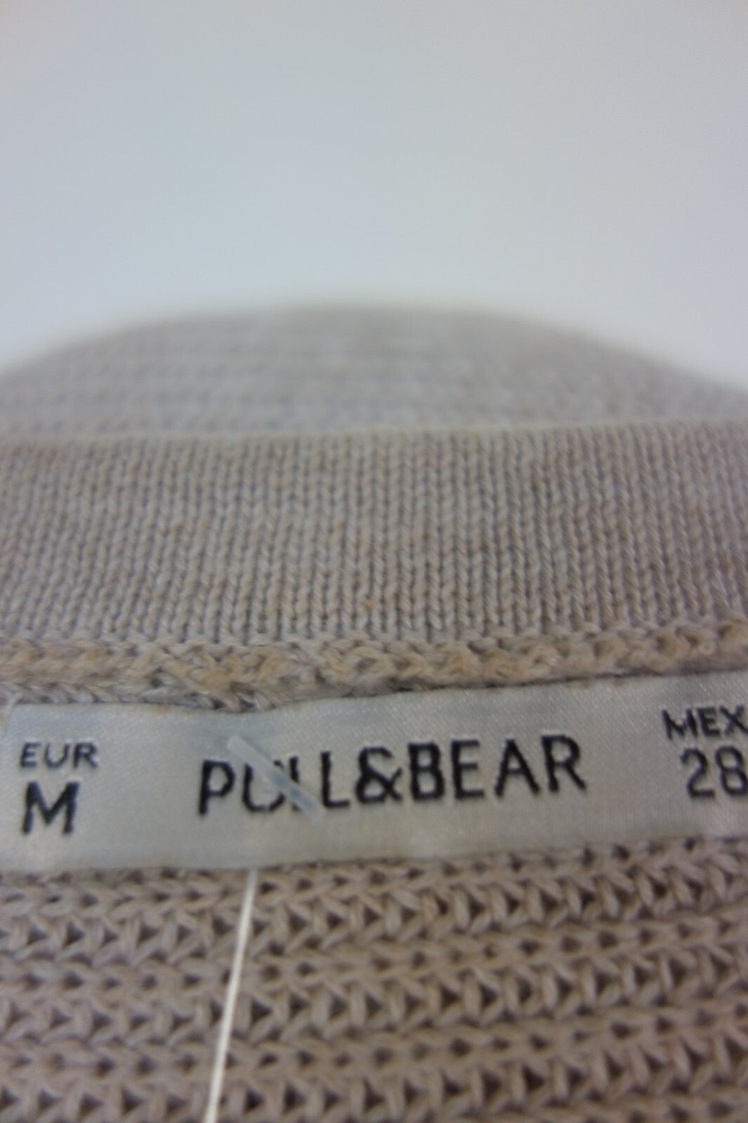 EK0788 Damen Oversize Strickjacke von Pull&Bear, beige, Gr. M4