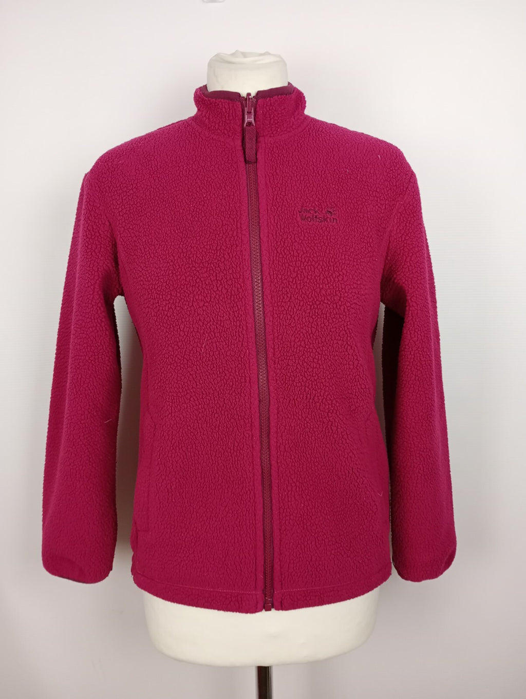 EK3033 Mädchen Fleecejacke von Jack Wolfskin, himbeerrot, Gr. 1520