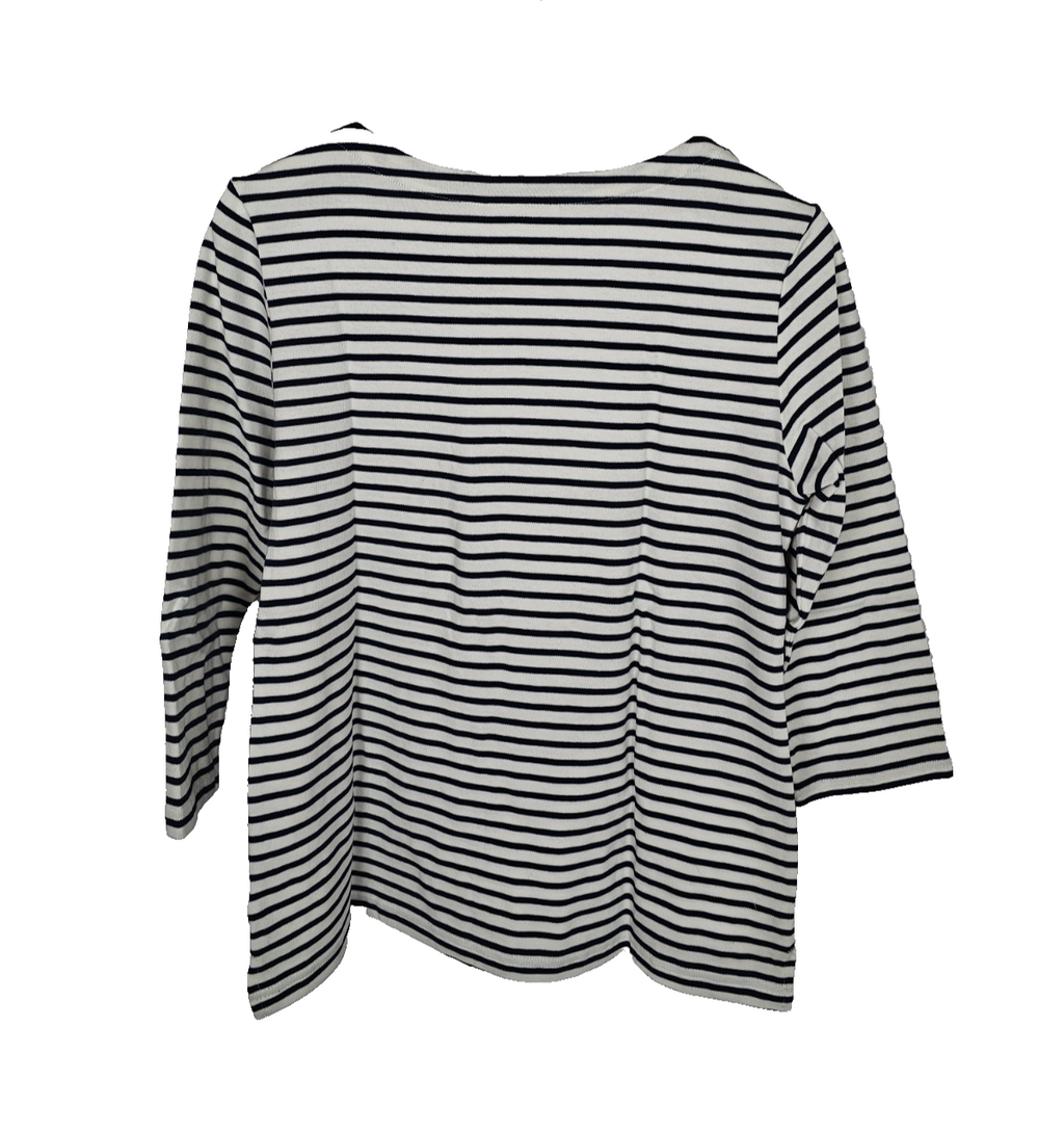 EK7180 Damen Sweatshirt von Heiter bis Wolkig, Blau/weiß, Gr.M3