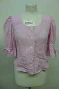 EK1549  Damen Bluse von H.Moser, rosa, kariert, Gr. 360
