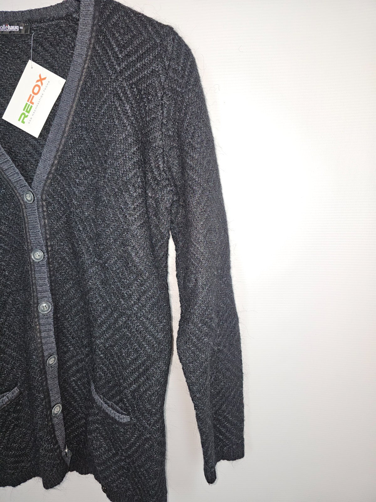 EK2751 Damen Strickjacke von gollehaug, Schwarz, Gr.: 404