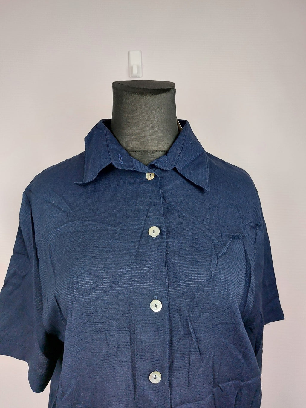 EK2039 Damen Bluse von meine Größe. dunkelblau, Gr. 481