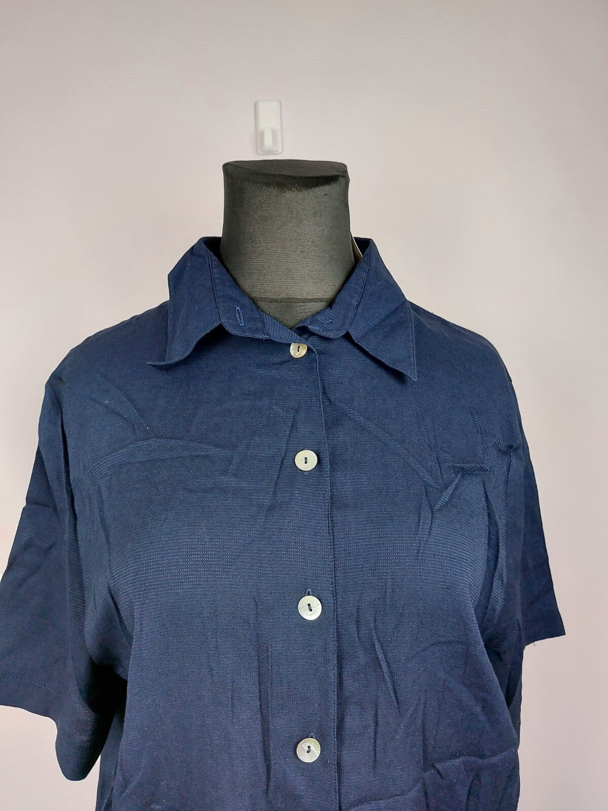 EK2039 Damen Bluse von meine Größe. dunkelblau, Gr. 481