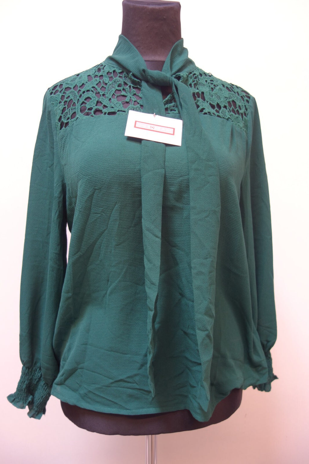 EK3338 Damen Bluse von Shein Curve, grün, Gr. XL0