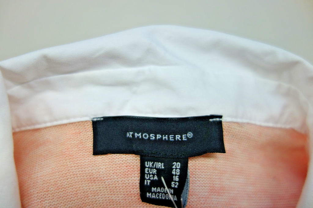 Tolles Oberteil von Atmosphere  Rose Weiss mit eingenähter Bluse in Gr 48 E1453 4