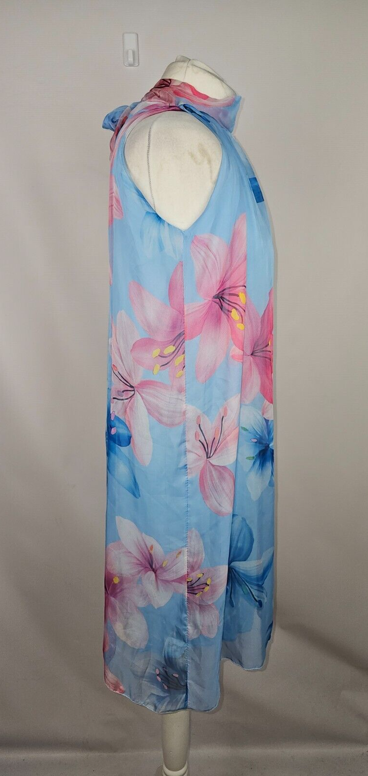 EK6445 Damen Kleid, blau-rosa, Gr.362