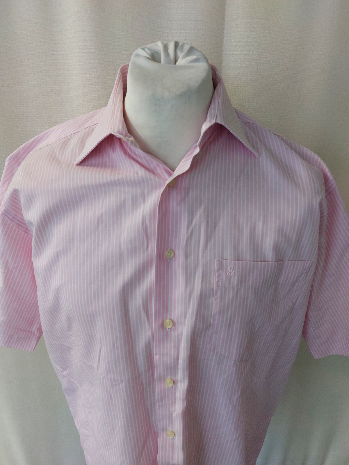 EK3205 Herren Hemd von di Stephano, weiß-rosa-blau, Gr.431