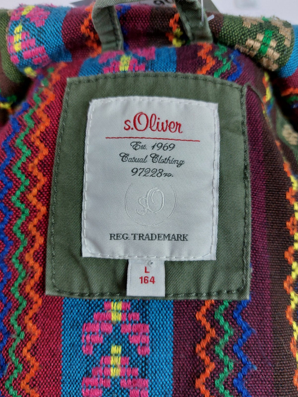 EK3457 Mädchen Jacke von s.Oliver, grün, Gr.1649