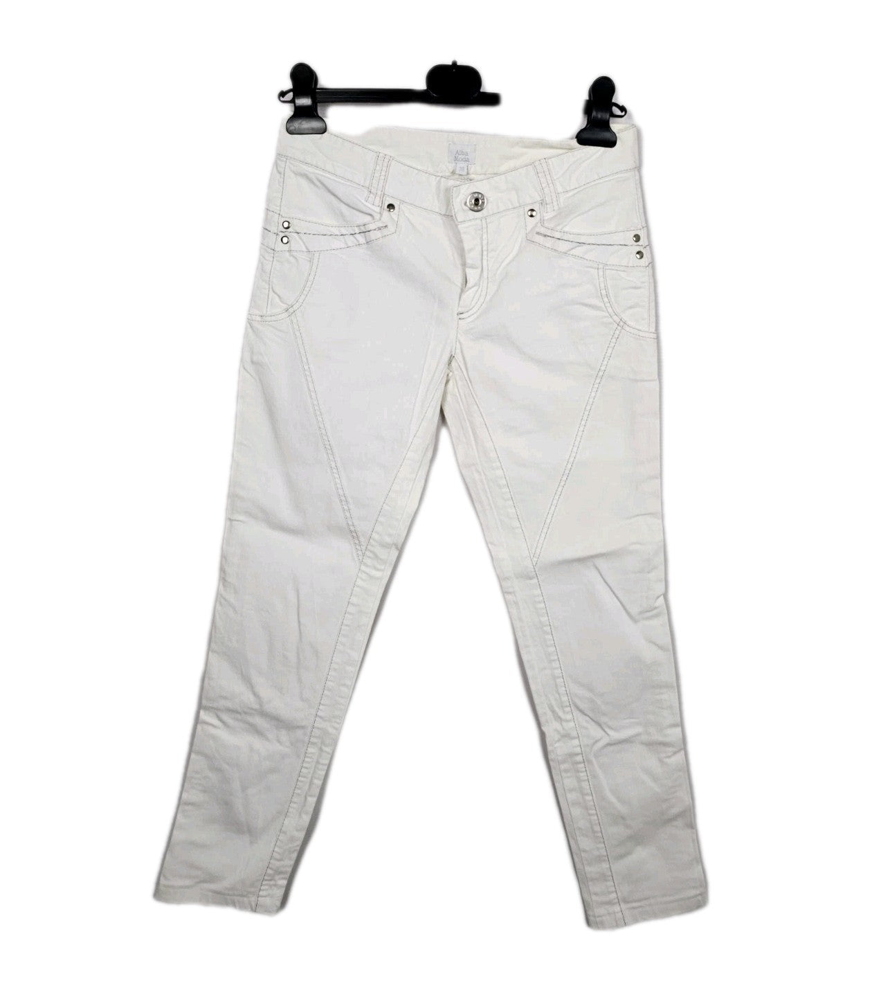 EK8426 Damen Jeans von Alba Moda, weiß, Gr.380