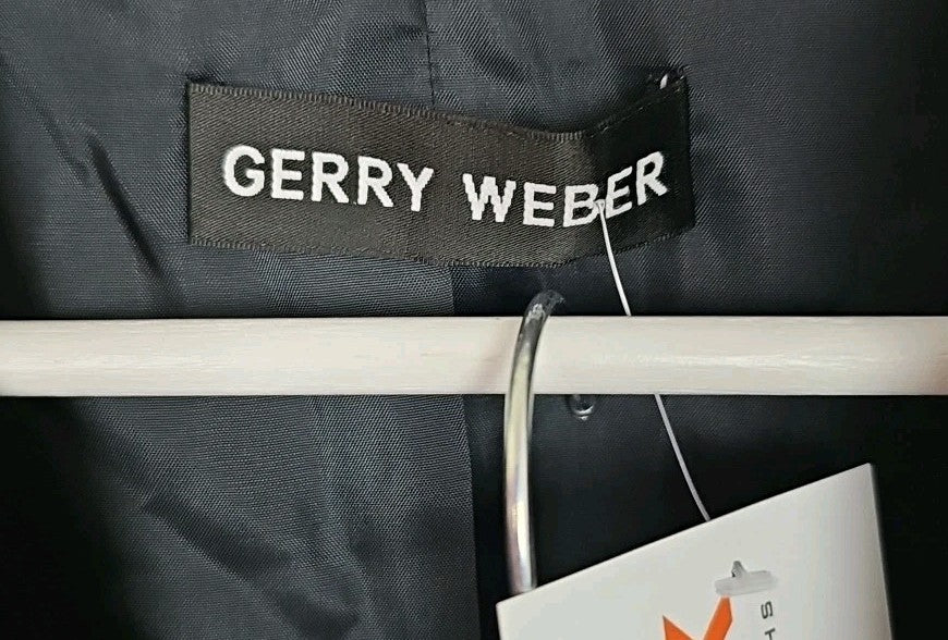 EK8277 Damen Anzug Gerry Weber Gr.M Schwarz Brustumfang 47cm Taile 43cm Länge...1