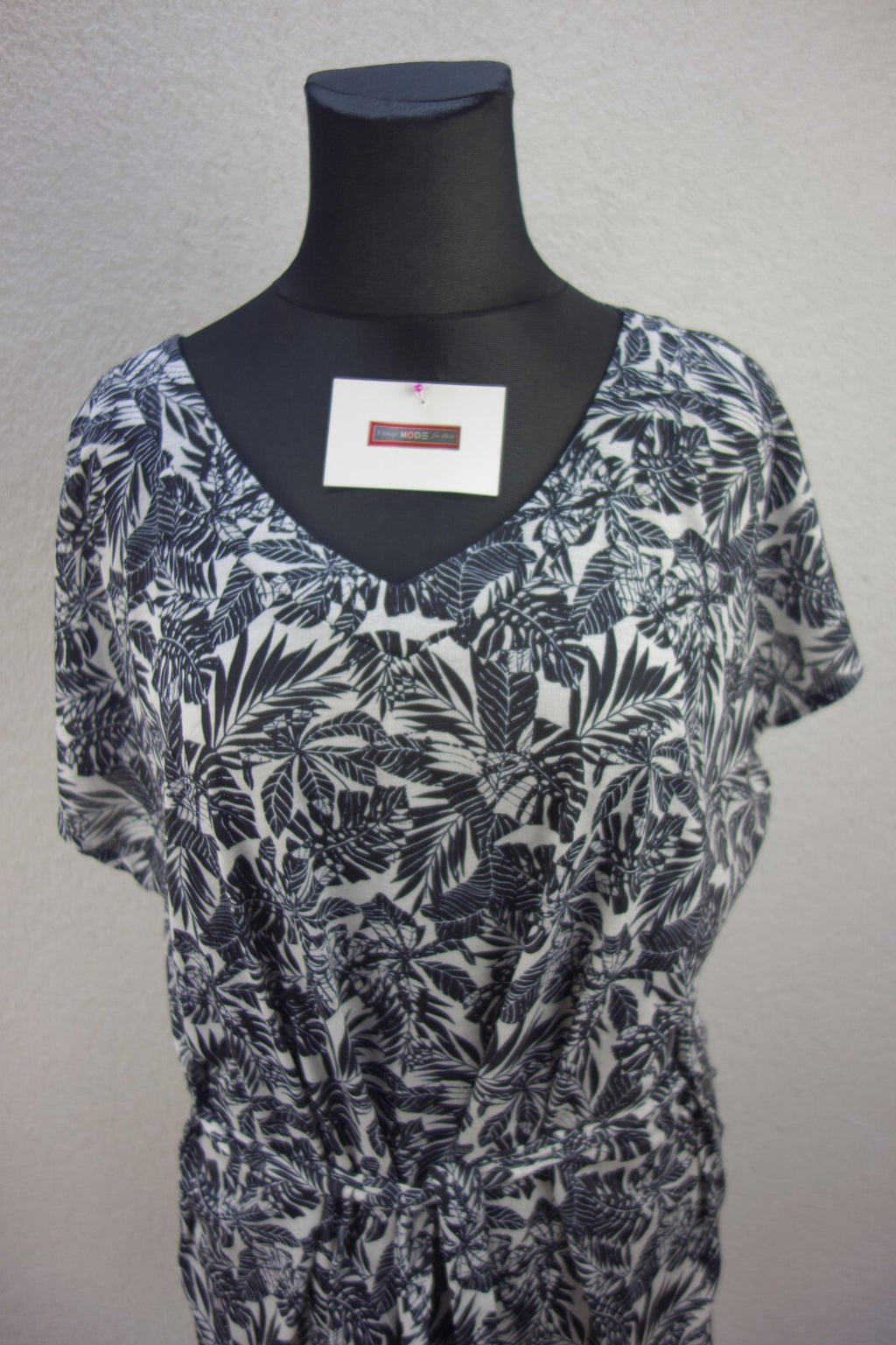 EK3283 Damen T-Shirt von Tom Tailor, schwarz/weiß, Gr. M1