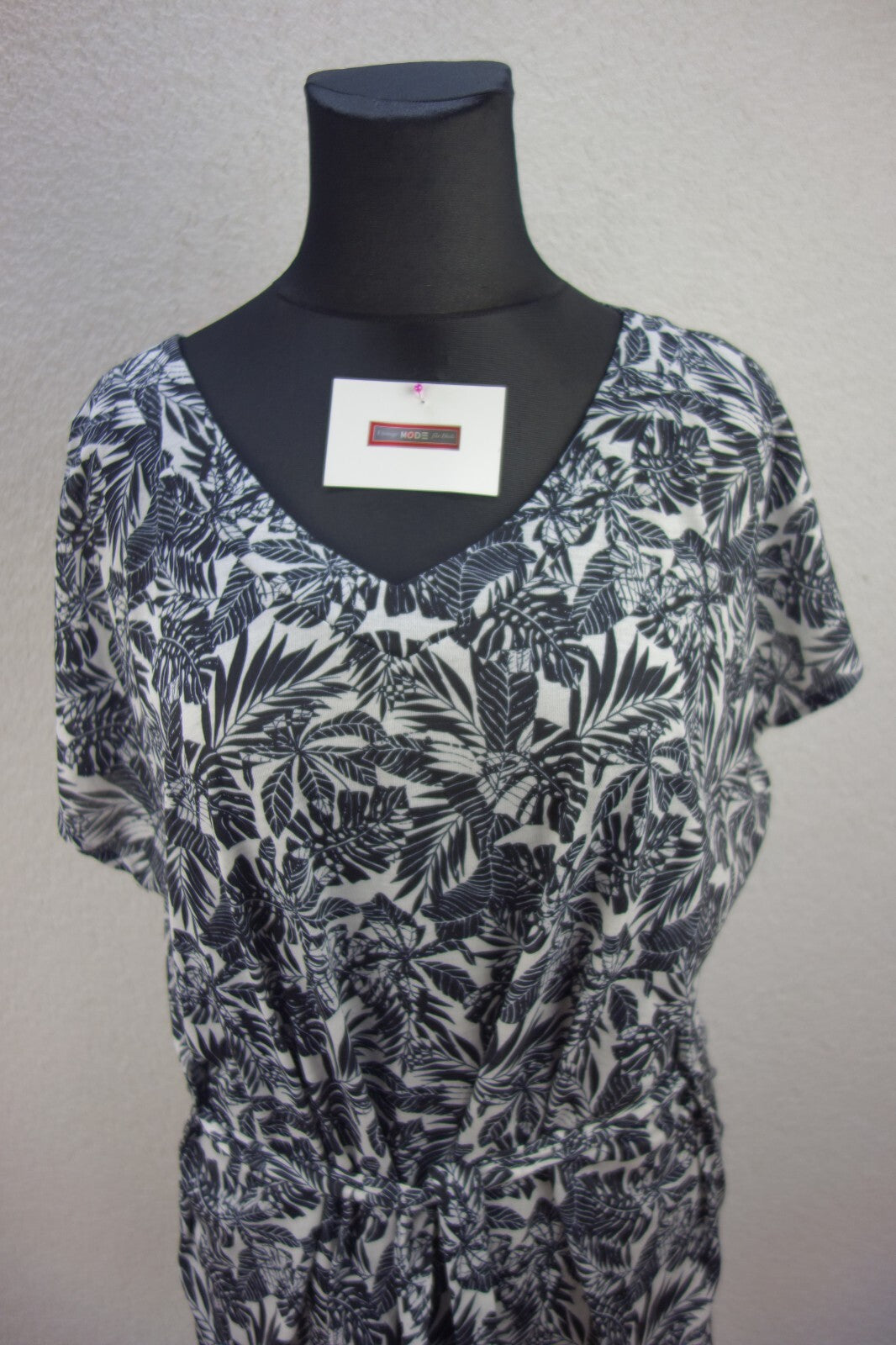 EK3283 Damen T-Shirt von Tom Tailor, schwarz/weiß, Gr. M1