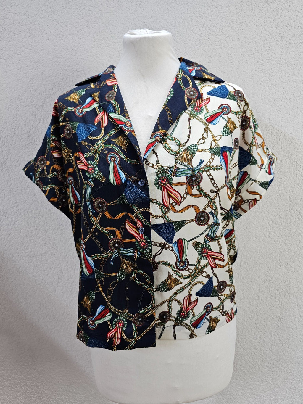 EK5777 Damen Bluse von Mango, mehrfarbig, Gr. S0