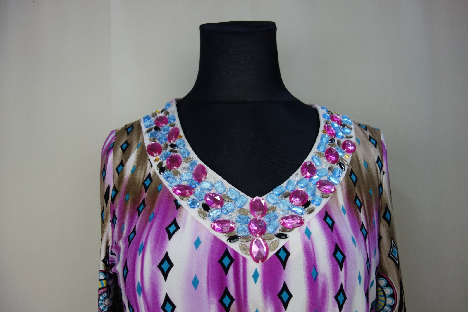 EK3957 Damen Pulover, pink-braun, Gr.461