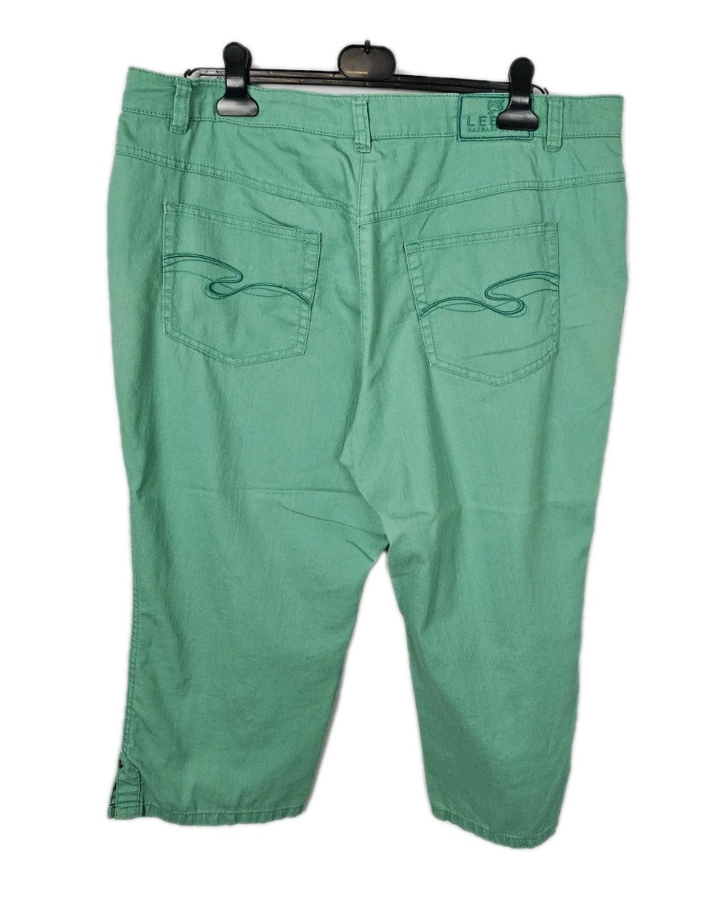 EK6121 Damen capri Jeans von Lebek, Grün, Gr. 483