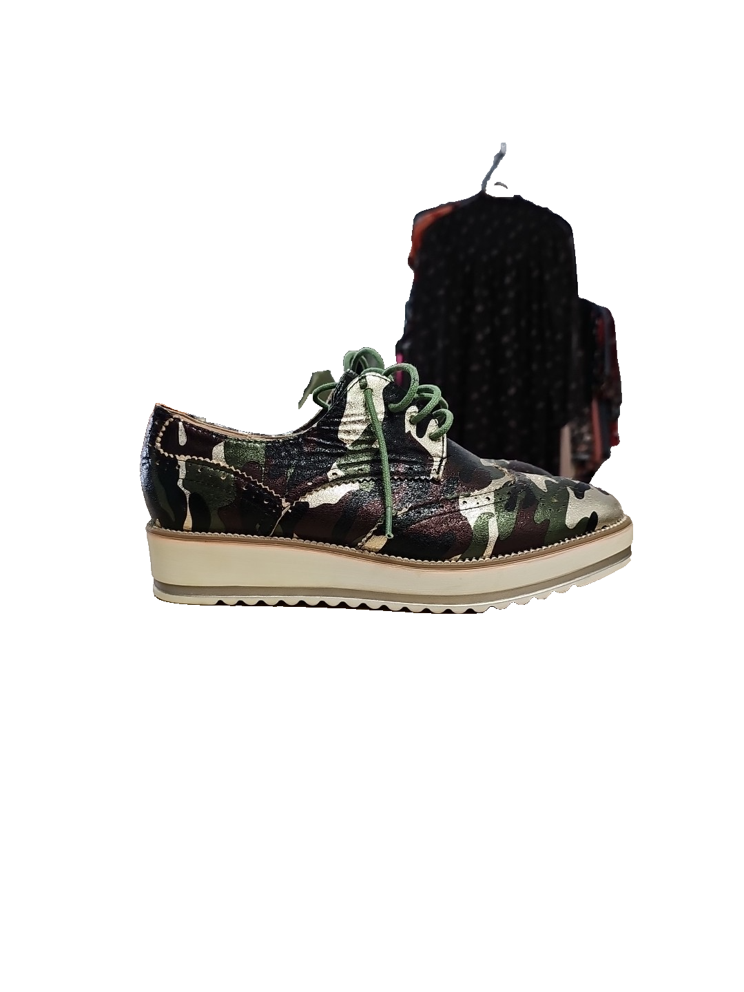 ES733 Damen Halbschuhe 39 ,Tanrfarben,Olivegold2