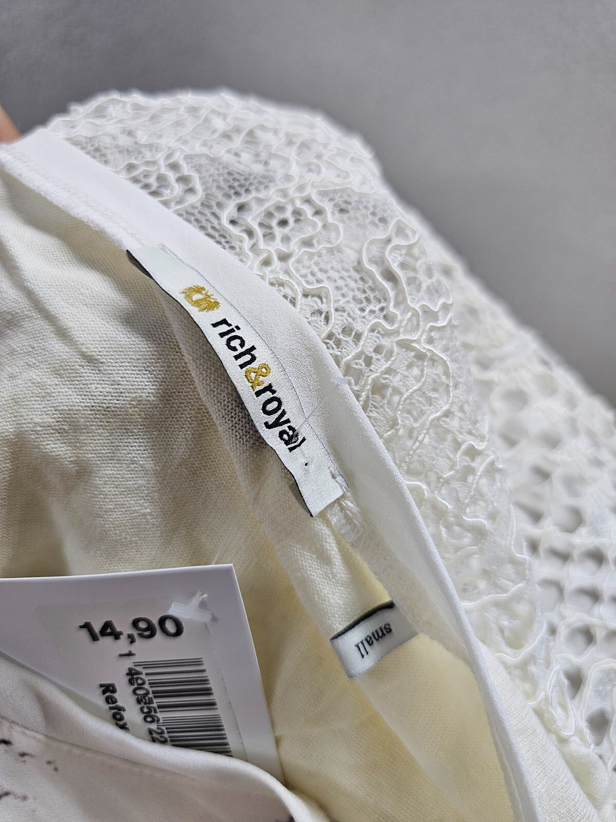 EK5844 Damen Shirt von rich&royal, weiß, Gr. S4