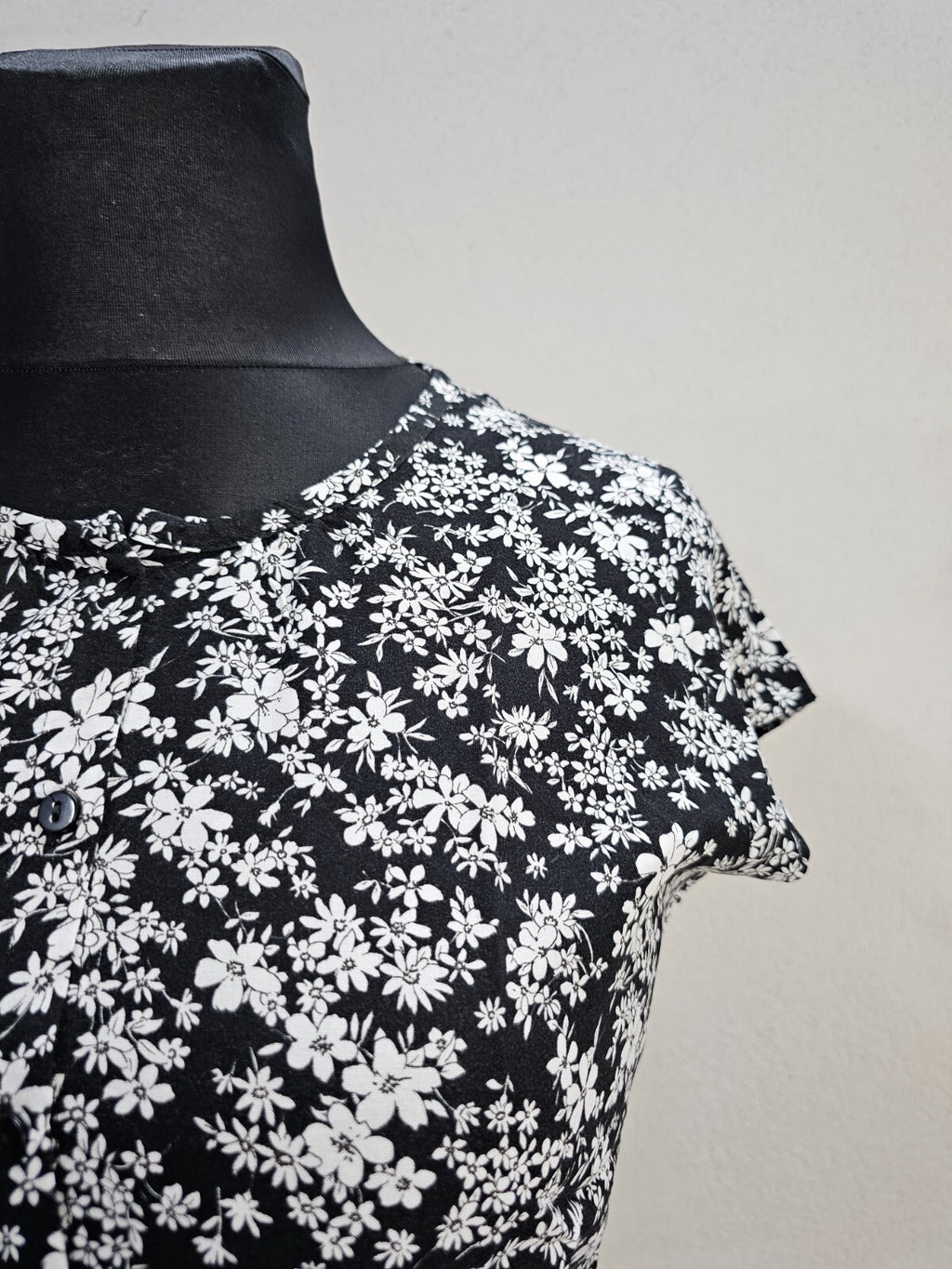 EK1988 Damen Bluse von Seidel, schwarz-weiß, Gr.402