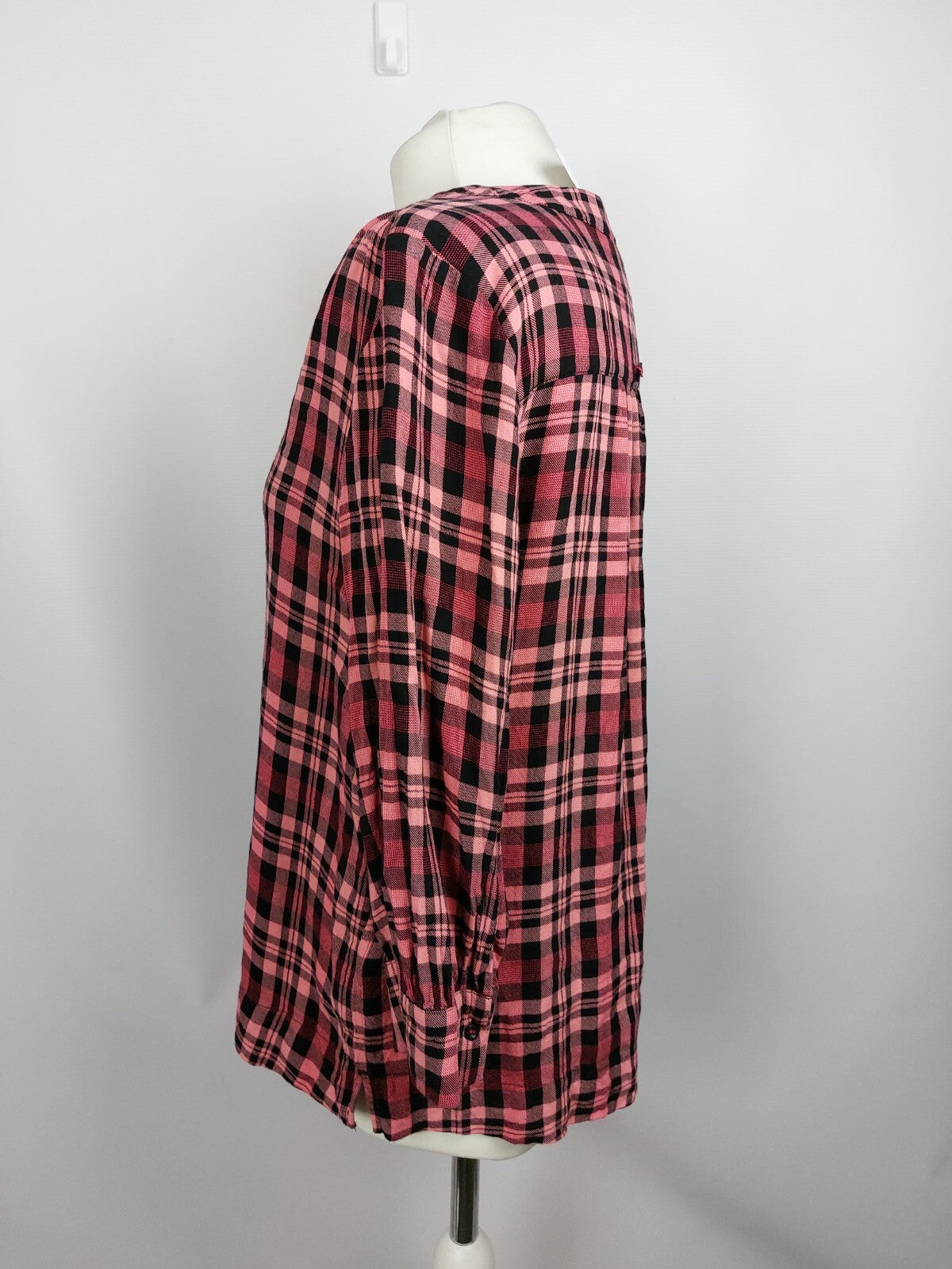 EK2968 Damen Bluse von Street One, pink/schwarz kariert, Gr. 383