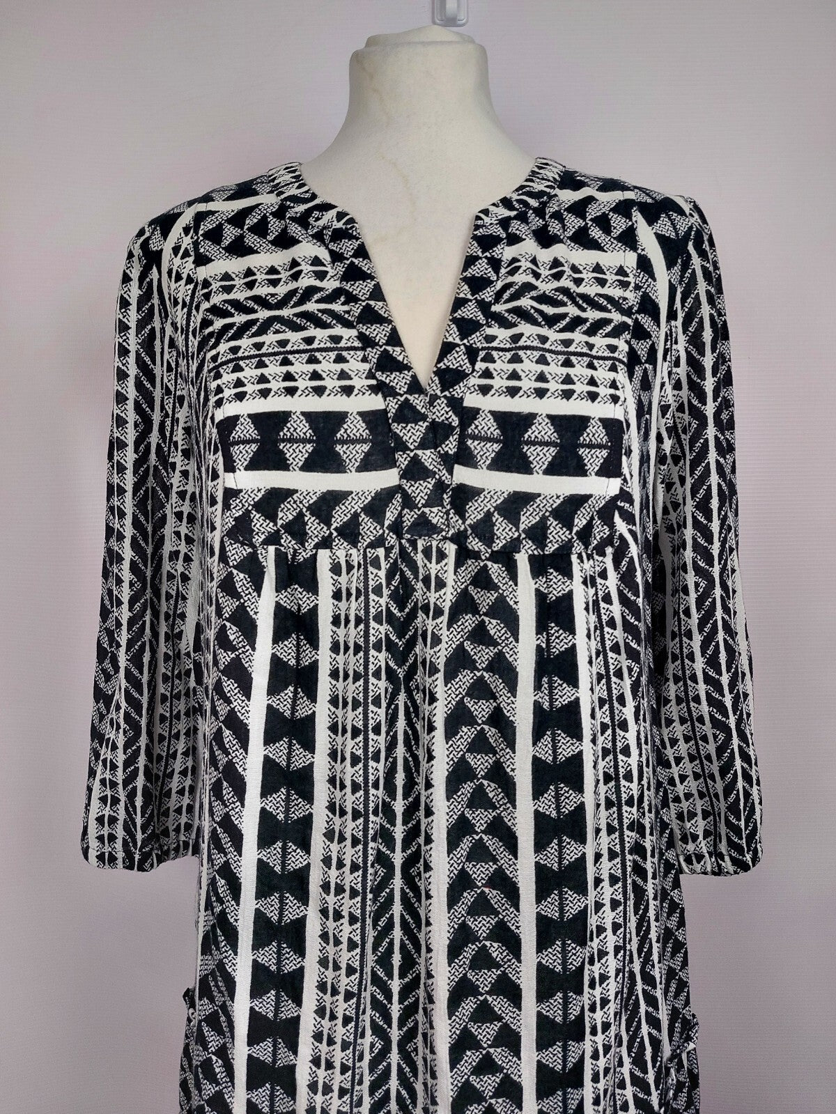 EK4788 Damen Kleid von Street One, schwarz/weiß, Gr. 341