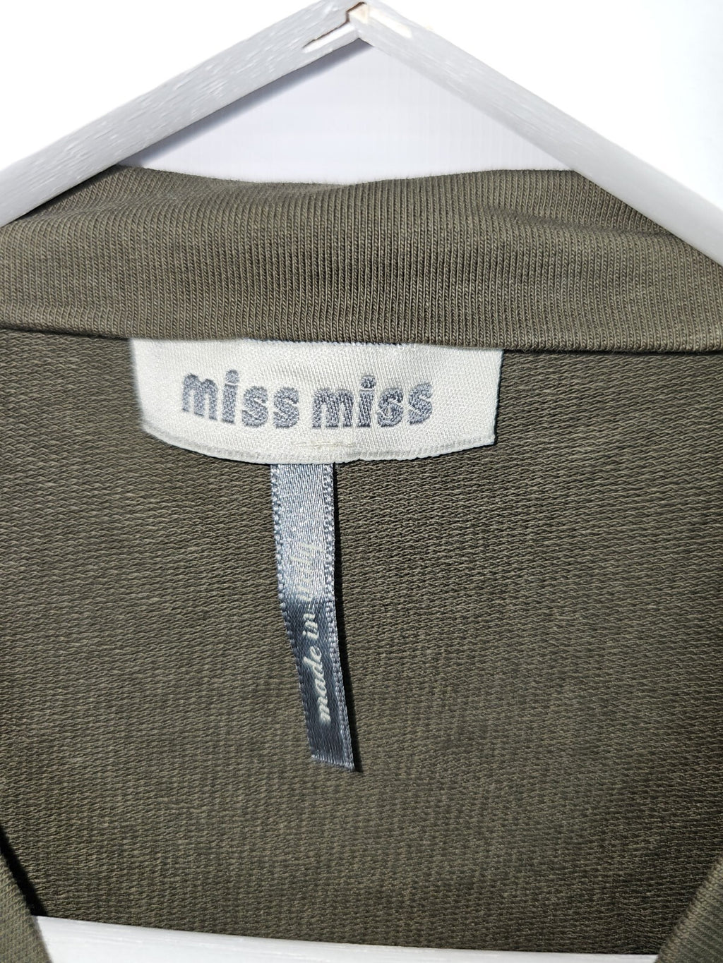 EK6987 Damen Bluse von Miss Miss, Grün, Gr.S3