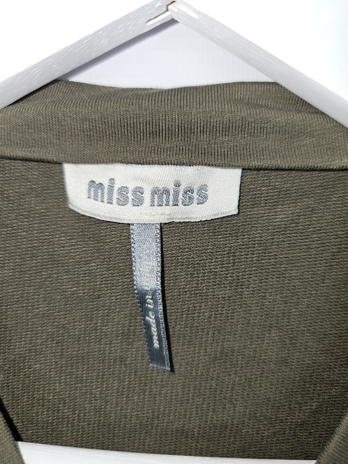EK6987 Damen Bluse von Miss Miss, Grün, Gr.S3