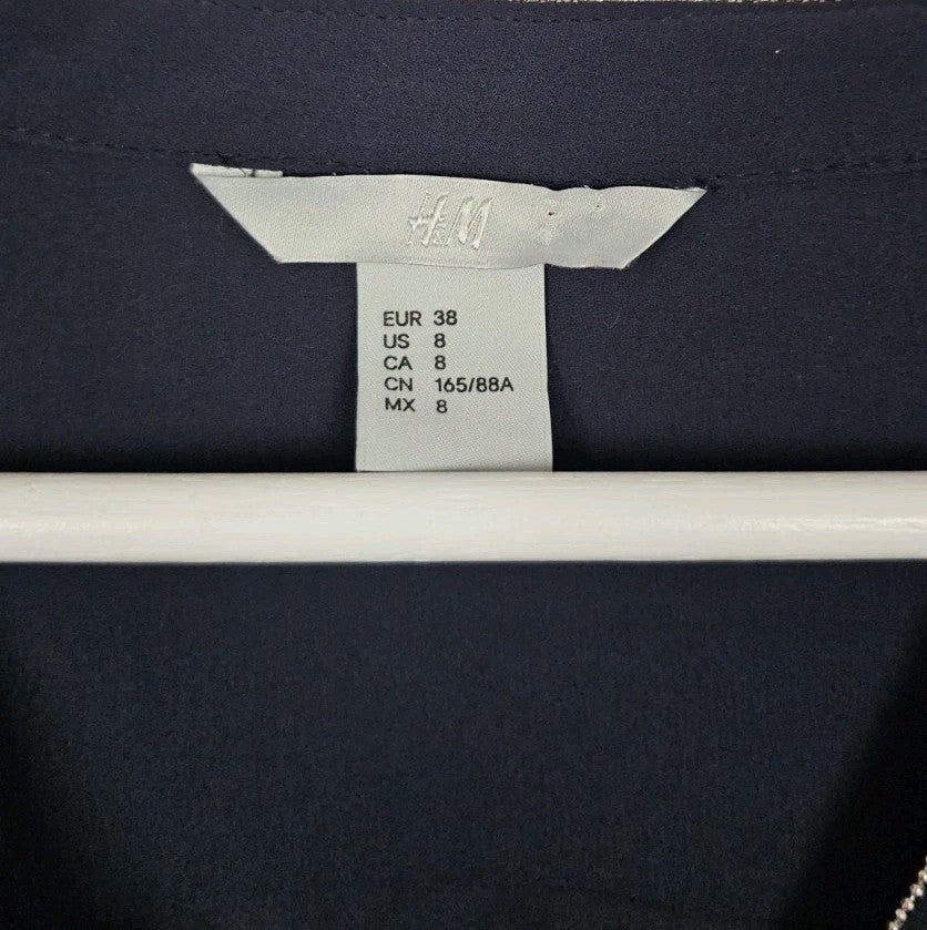 EK10916 Damen Bluse von H&M, Schwarz, Gr. 381